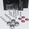 License Plate Screws Fastener Kit, 4 PCS License Plate Screws