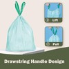 JENCENBIO Compostable Drawstring Bin Liners,15Liter Extra Thick 20 Micron, Compost