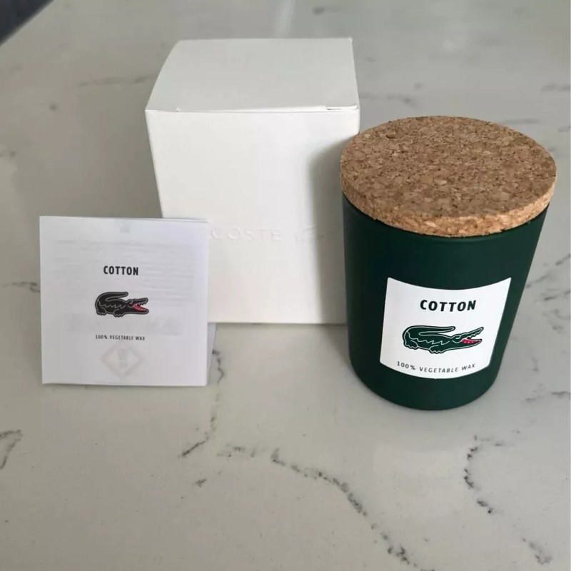 Lacoste Pure Cotton 100% Vegetable Wax Candle New in Box