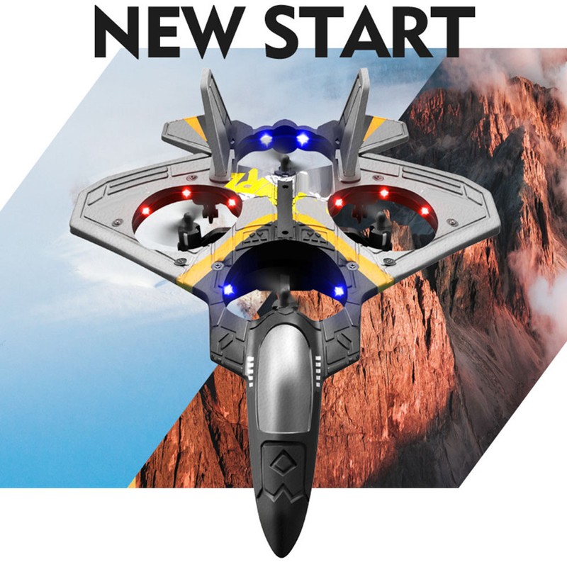 Remote Control Airplane RC Fighter Quadcopter with 360° Flip Function