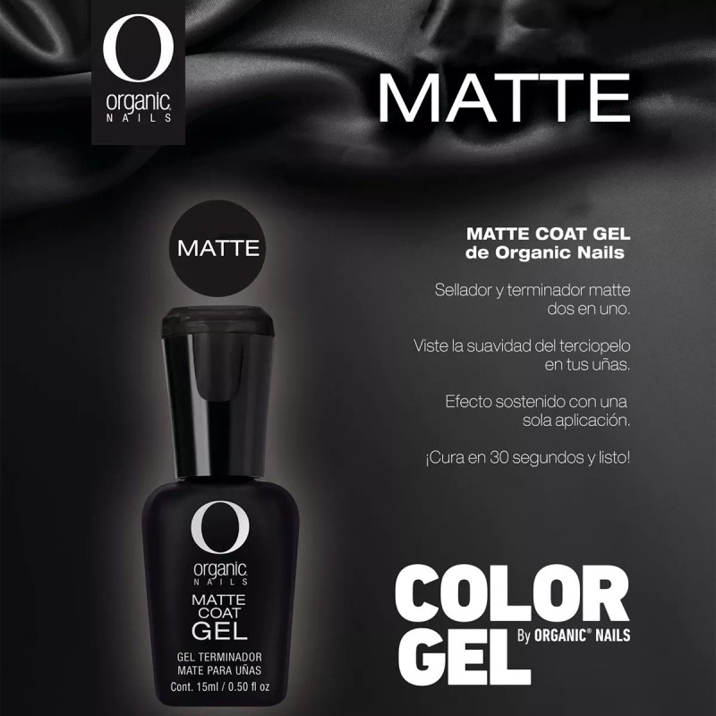 Organic Nails Matte Coat Color Gel By Organic Nails
