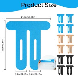 12Pcs Kinesiology Tape Knee - 3 Colors Knee Support Tape, Enhanced Stability for Sports & Recovery, Waterproof & Breathable