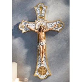 Generic Holy Mass Wedding Wall Crucifix 8" Resin, cbc-L1752