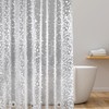 EurCross Shower Curtain 120 x 200 cm with Weight Magnet,