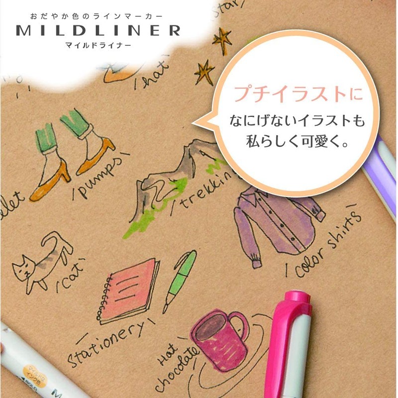 Zebra Highlighter, Mildliner, Mild Olive, 10 Count B-WKT7-MOL