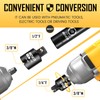 BOEN 4 Piece Impact Socket Adapter Set and Reducer Set,