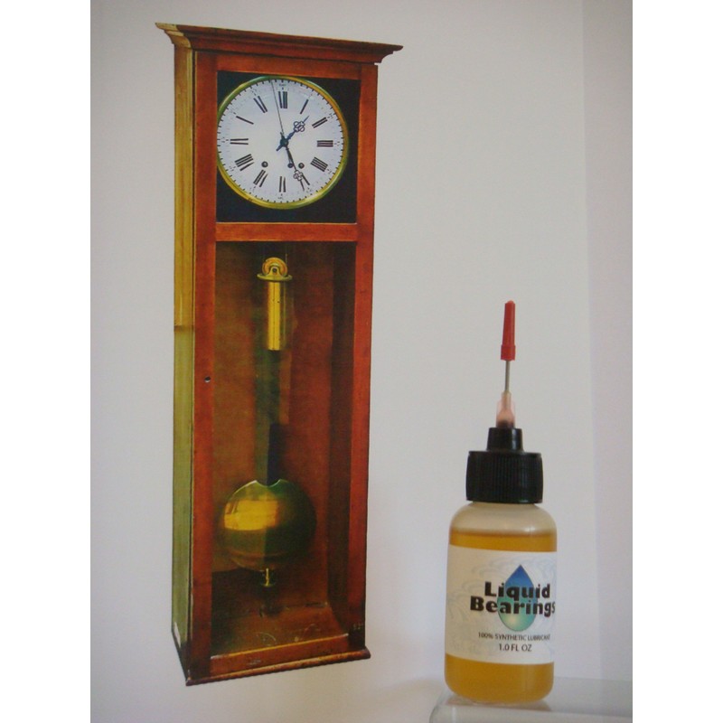 Liquid Bearings 100%-synthetic oil for Wall Clocks, Provides Superior Lubrication,