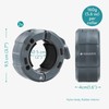 Navaris Barbell Locking Collar 2-Pack - 5cm (2") Olympic Weight