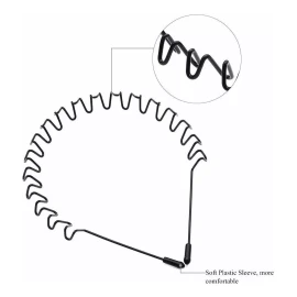 CONEJO MODA Diadema Horquilla Antideslizante Con Ondas Deportivas Unisex
