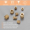 qxayxa 305 Pcs Brass Knurled Threaded Insert, M2 M2.5 M3