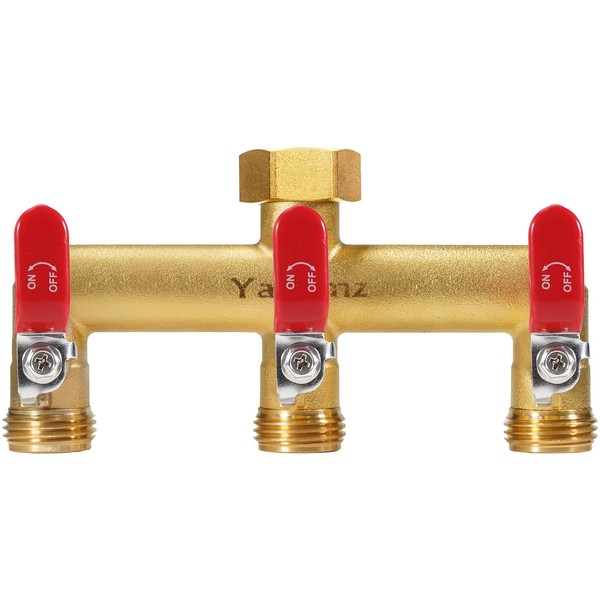 Yayamz Garden Hose Splitter, 3/4” Rust and Freeze Resistant Outdoor