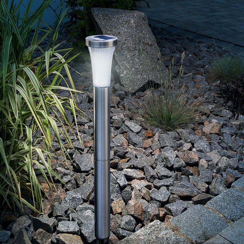 Esotec Solar Light Tower Light 60 cm 12) Stainless Steel