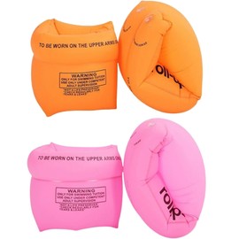 LIMUNJIZ 4 Piece Set, High Flotation Arm Ring, Swimming Aid, For Children and Adults, Perfect for Playing in the Water, Pool, Ocean, River, or Playing in the Water, Made of PVC, Lightweight, Compact