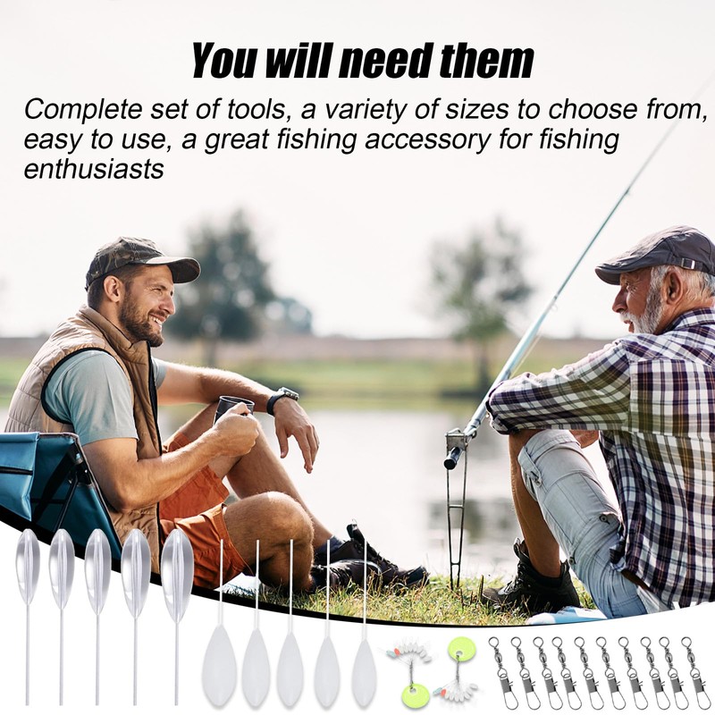 EULAPGOE Pack of 38 Casting Bobber Float, Plastic Casting Bombarda