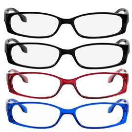 TruVision Readers Reading Glasses - 9503H - 2Black-Red-Blue-300