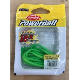 Berkley Powerbait Floating 3" Power Trout Worm GreenChartreus