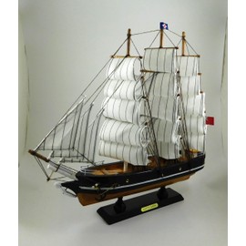 Model Cutty Sark Sailing Ship | Wooden Hull | Hand Made Display Model Boat | 14192