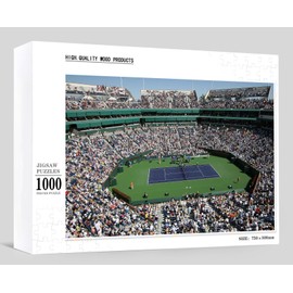 Wooden Jigsaw Puzzles for Adults 1000 Pieces Puzzle-Crowded Tennis Stadium