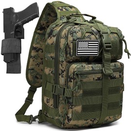 ATBP Tactical Crossbody Sling Backpack Militray Shoulder Holster Bag For Men Chest Pack Hiking Daypack 15L