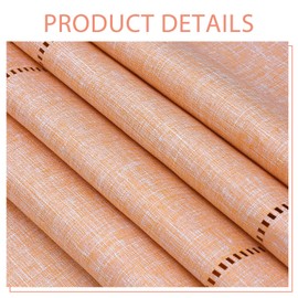 LOMOHOO Rustic Table Runner 72 Inches Long, Cotton Linen Boho Table Runners, Farmhouse Table Runner, Braided Striped Coffee Table Runners for Dinner Party Holiday 15 x 72 Inches (32x180cm, Coral)