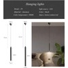 JBZ LED Pendant Light with Height Adjustable, 3000K Pendant Lighting