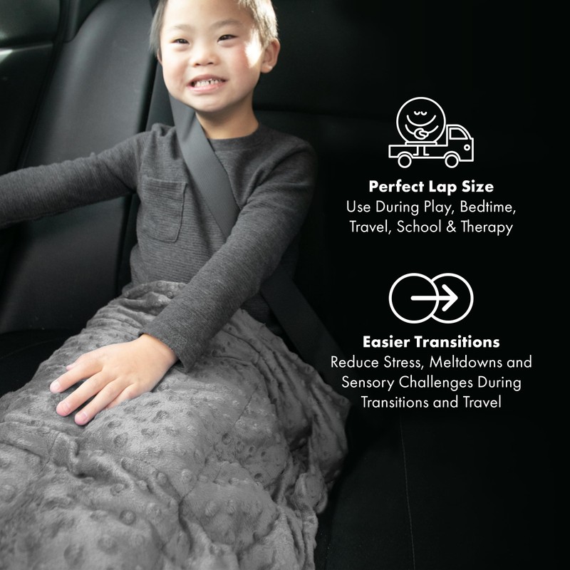 Harkla Weighted Lap Pad for Kids (Grey)