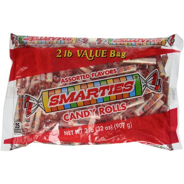 Smarties Candy Rolls, Bulk, 2 Pound