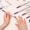 AOVNA 2pcs Pumice Stone Double-Headed Pen Nail File Manicure Tools