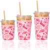 Reusable Insulated Neoprene Iced Coffee Cup Sleeve, Durable Drink Sleeve
