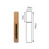 2Pcs 6ml Bamboo Mascara Tube Bottles Refillable Empty Eyelash Container