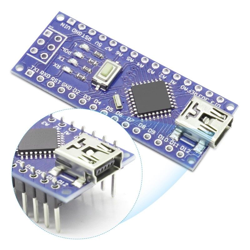 Nano Module with CH340 Microchip, 5 V/16 MHz Nano Board