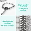 6 Meter/19.69 Feet Roller Blind Chain, 4.5mm Silver Vertical Blind
