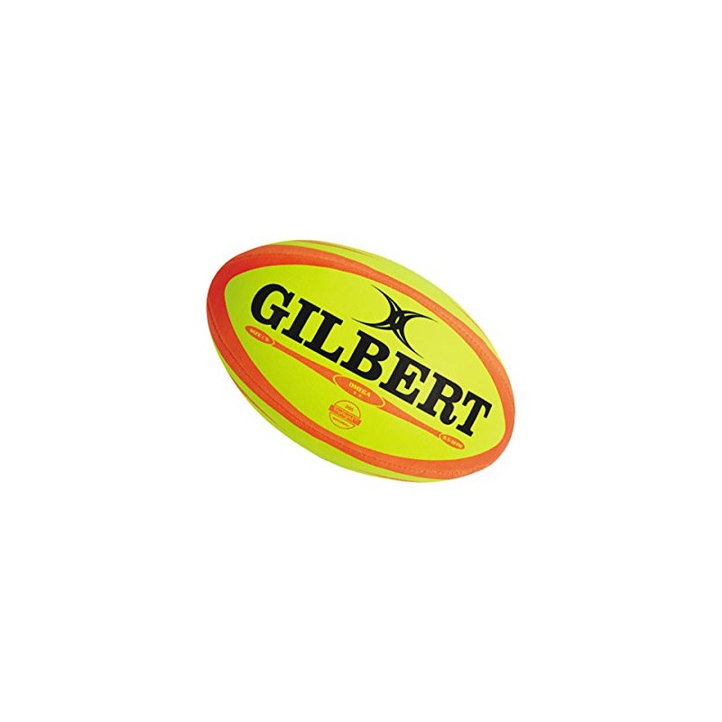 Gilbert Omega Match Rugby Ball - White - Size 5