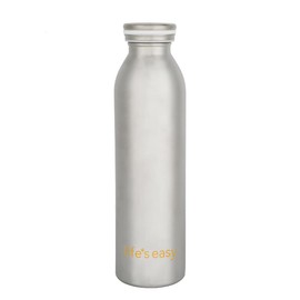 Life's Easy 20 oz Stainless Steel Water Bottle - Double Wall Vacuum Insulated Water Bottle - Leak Proof Insulated Thermal Bottle for Hot and Cold Drinks, Great for Everyday Use (Silver)