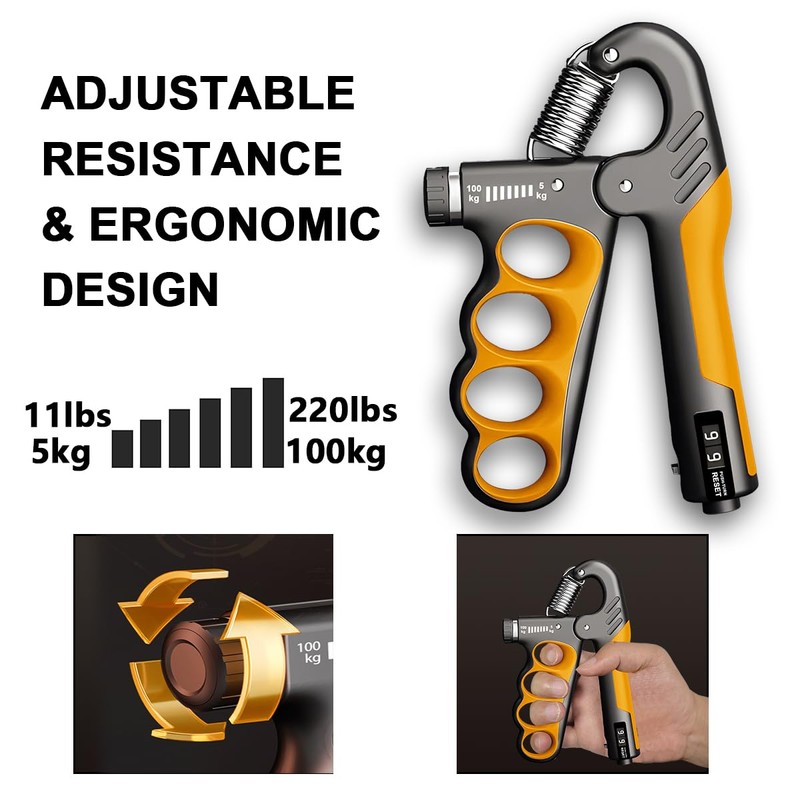 Ruayia Hand Trainer, Grip Strength Trainer for Fitness Strength Training,