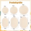 Qiimenguer Pack of 6 Basket Base for Crocheting, Solid and