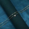 BERISO 14K Gold/Silver Plated Choker Necklace for Women Shining Dots