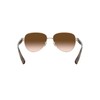 Coach HC7111 Sunglasses, Light Gold/Brown Gradient, 57 mm