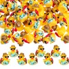 RoundFunny 50pcs Tropical Mini Duck Summer Party Favor Resin Miniature