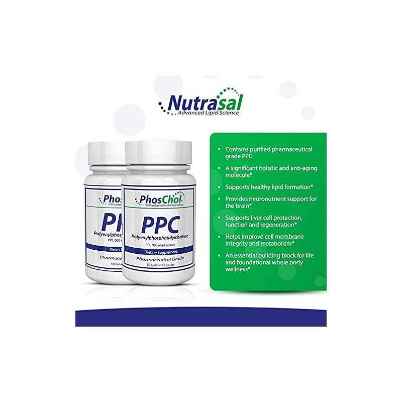 Nutrasal PhosChol, 900mg – 100 Gel Capsules (Pack of 2)