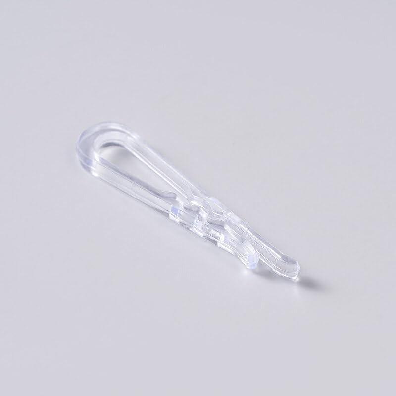 50PCS U Shape Clear Plastic Alligator Clips Shirt Folding Clips