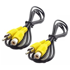 2PCS 1M RCA Male to Female Plug Jack Audio Video Extension Cable Digital Cord