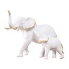 NORHOR Elephant Sculpture, Hand-Painted Resin Collectable Figures for Home Decoration