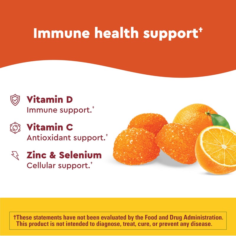 Nature Made Wellblends ImmuneMAX Gummies, Vitamin C, Zinc, and Vitamin