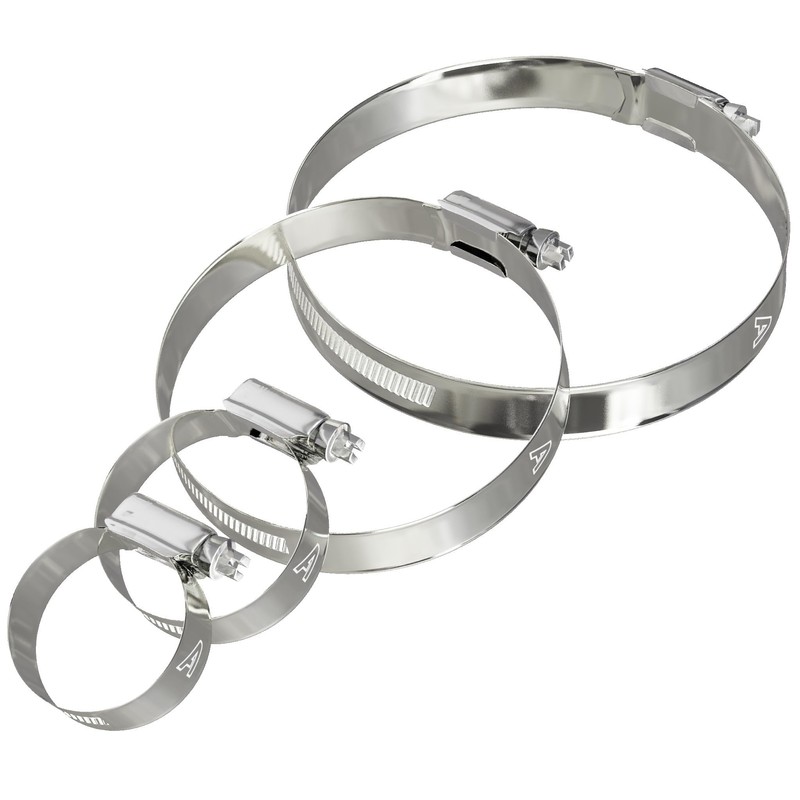 10 Pack - 55mm > 70mm Worm Drive 304 Stainless