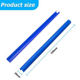 JNNJ Pack of 2 Radiator Grill Trim Strips, Grill Strip Insert Trim, Front Grill Insert V Struts, Car Grill Insert Radiator Grill Trim Accessories (Blue)