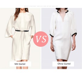 WERFORU Thin Elastic Stretch Belt for Women for Dresses Retro Women's Vintage Thin Waist Belt, C-Black+Black