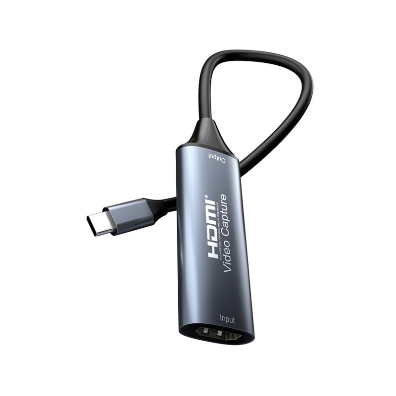 F.QYNing HDMI Video Capture, 4K 30Hz USB C 2.0 Video