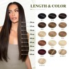 Elailite Real Hair Clip-In Extensions 1 Weft #4 Medium Brown