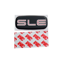 2Pcs SLE Cab Emblems 3D Badge Logo Nameplate Sticker Roof Pillar Replacement for SLE 15036134 Pickup Truck SUV (Chrome/Black)